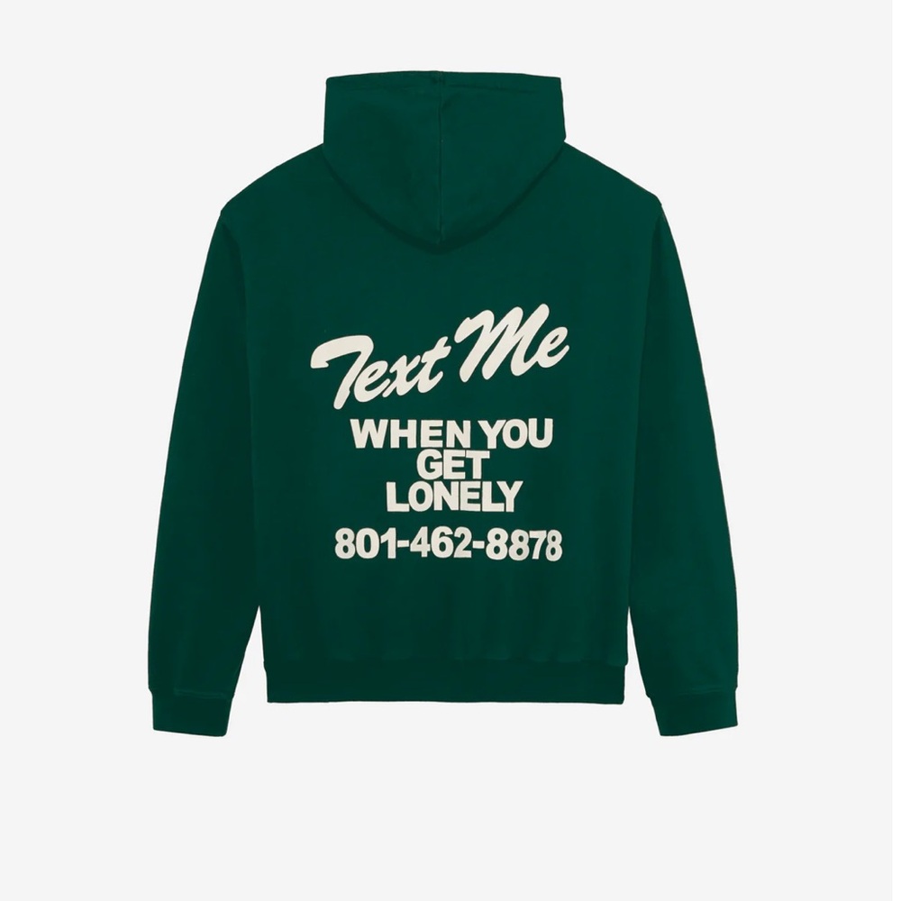 Lonely Ghost Text Me When You Get Lonely Hoodie White